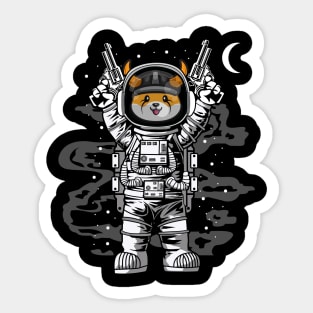 Astronaut Floki Inu Coin Floki Army To The Moon Crypto Token Cryptocurrency Wallet Birthday Gift For Men Women Kids Sticker